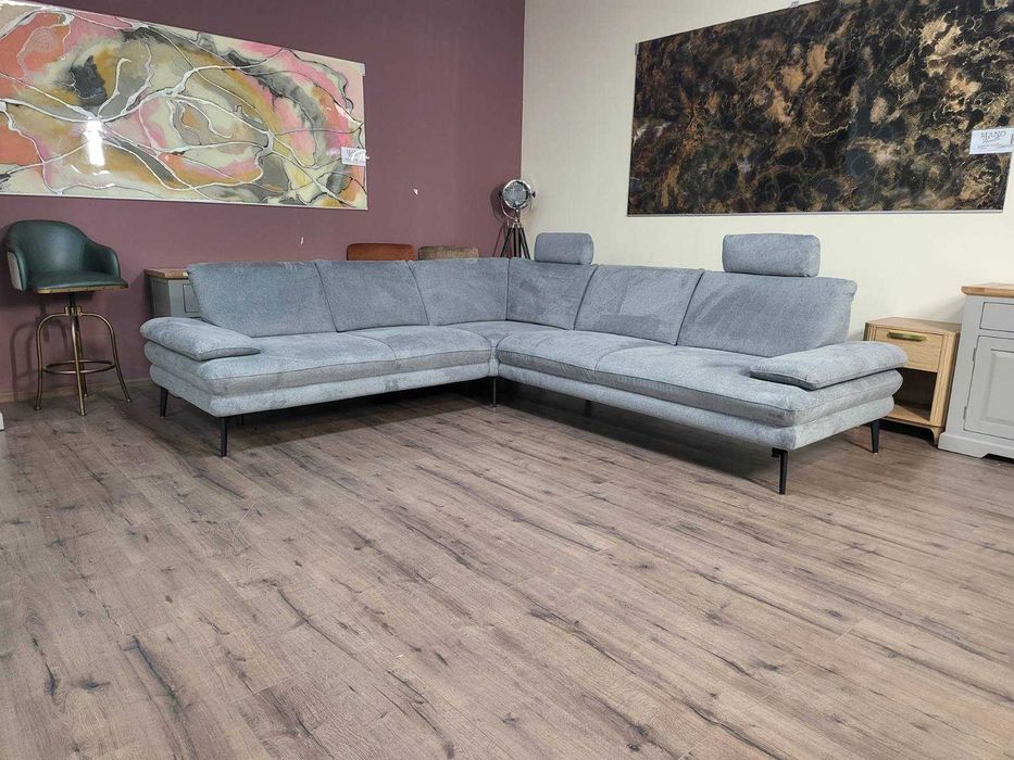 Сив ъглов диван от плат Dieter Knoll Arzona