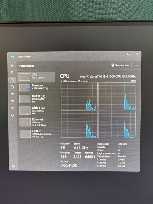 PC Gaming i3 9100f, GTX 1650