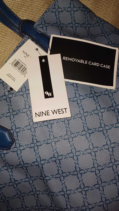 Nine west синя чанта