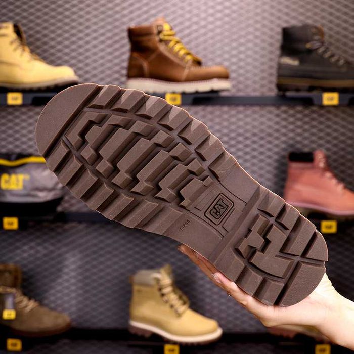 Ботинки зимние, мужские CAT Caterpillar из дублённой кожи [39-44]