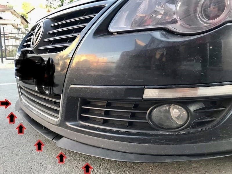 Lip ornament bara universal cupra R vw skoda audi seat logan