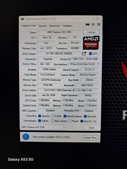 Sapphire Radeon Rx 5700