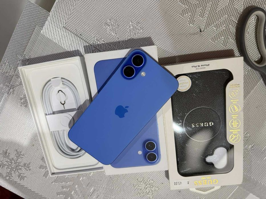 iPhone 16 Plus, 256GB, 5G, Ultramarine - с гаранция от Зора
