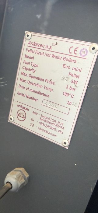 Centrală pe peleți Romstal Vision / Arikazan 23 kW + puffer Cordivari 500L + buncăr