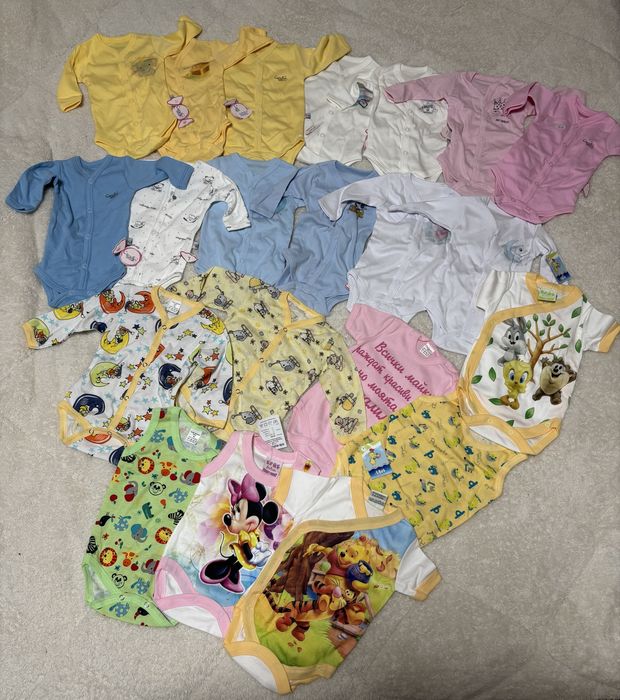 Бебешки бодита от 100% памук  0г- 3г