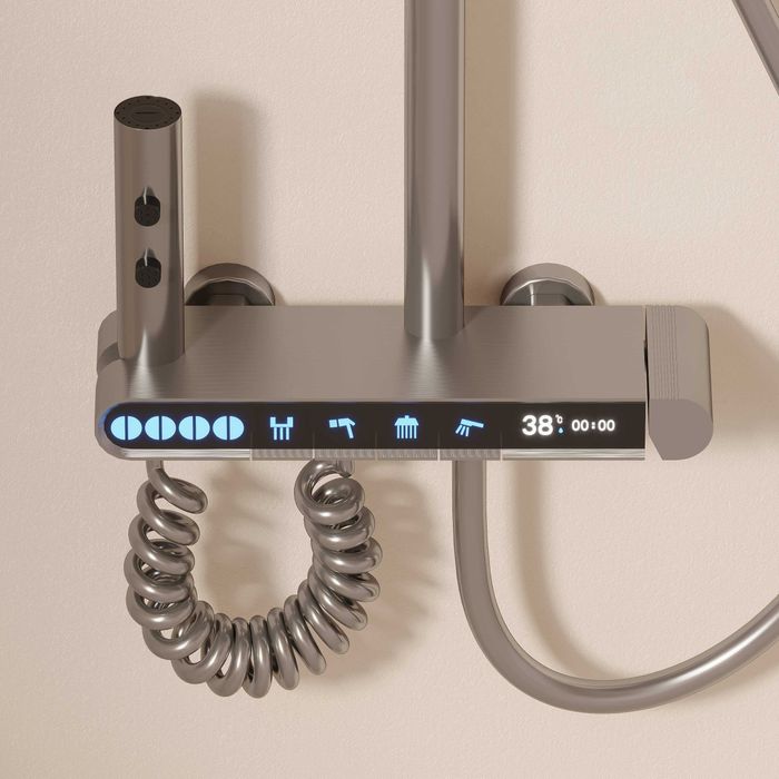 Модерен интелигентен душ с дисплей и LED подсветка D28