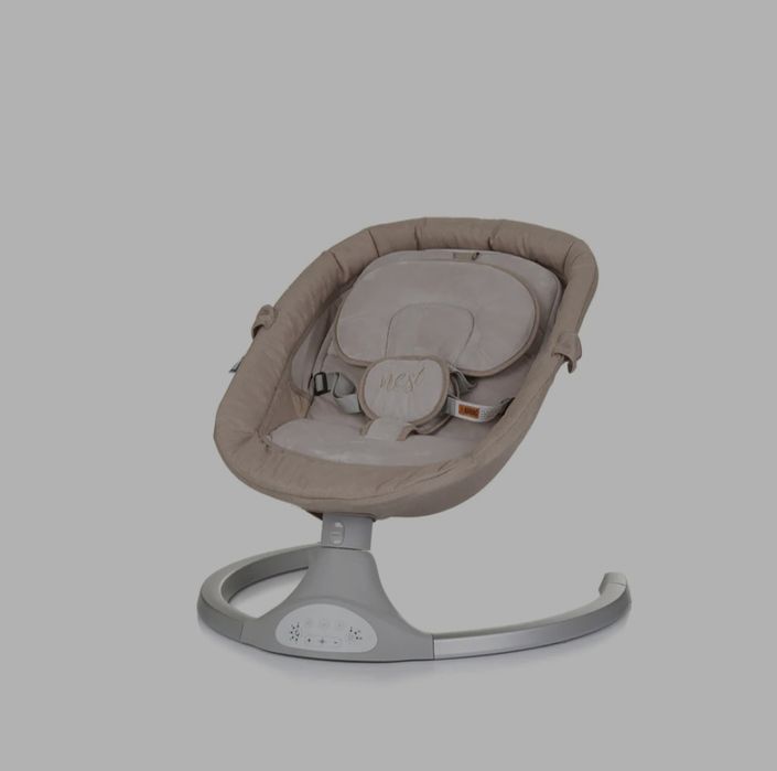 CHIPOLINO Електрическа бебешка люлка - шезлонг NEST МАКАДАМИЯ
