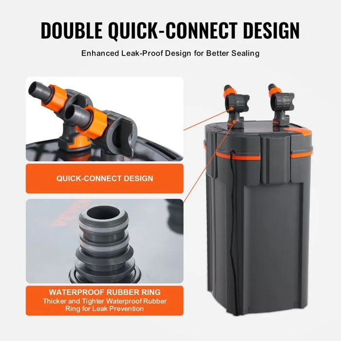 Vand filtre externe acvariu Vevor 650L/h - 2600L/h