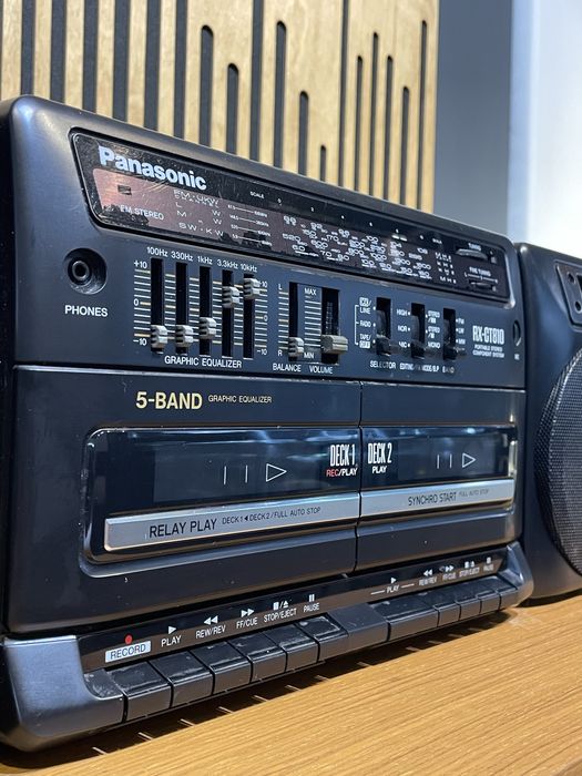 Radio casetofon boombox panasonic restaurat perfect functional