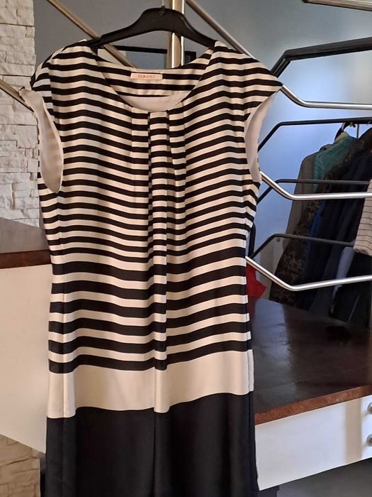 Rochie de vara alb /negru.