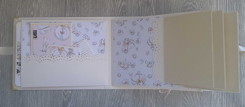 Сватбен албум "Тя и Той" в бяло и ванилия, ръчна изработка /24.10