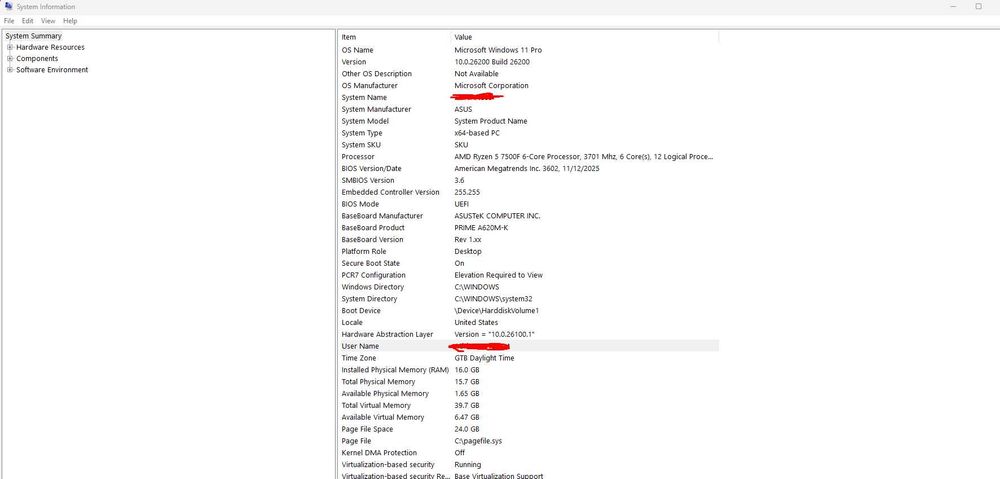 PC Gaming RX 6800 R5 7500f 16gb ram 6000mhz 1.25tb nvme 560fps cs2
