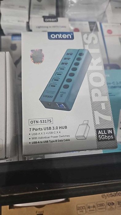 HUB ONTEN OTN-5317S 7-портовый USB 3.0. Есть доставка