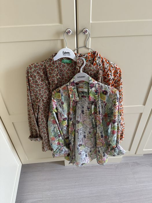 Рубашки benetton 42 р