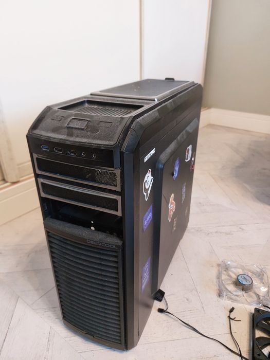 Корпус DeepCool Kendomen Titanium + жёсткий диск + дисковод + кулеры
