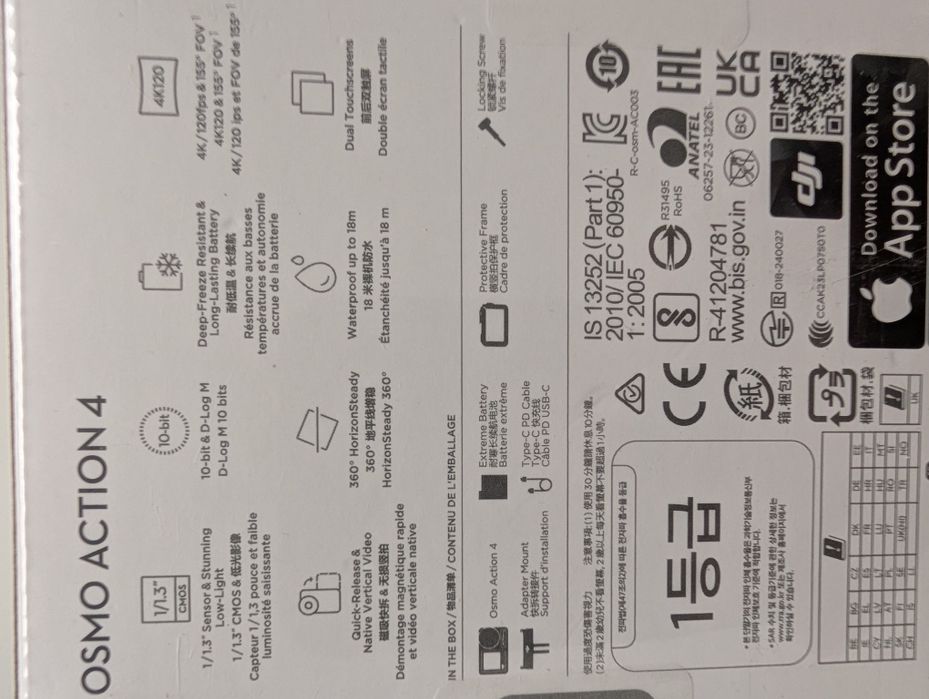 Camera video sport DJI Osmo Action 4 Essential Combo