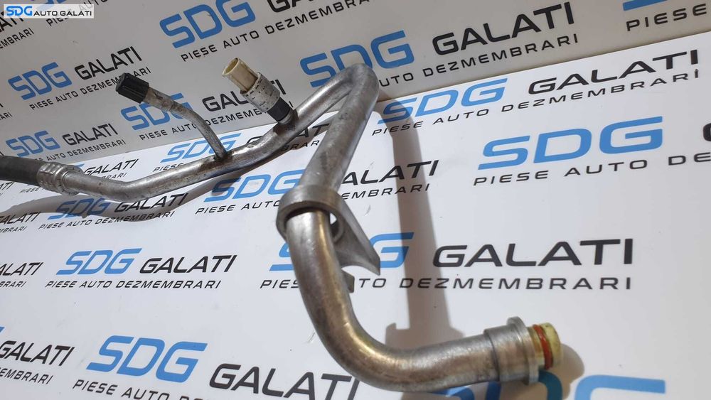 Furtun Conducta Compresor Radiator AC Aer Conditionat Clima cu Senzor Presiune Ford Focus 2 2.0 TDCI 2004 - 2010 Cod 95BW-19E561-AA