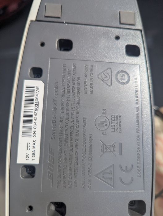 Bose sounddock xt speaker