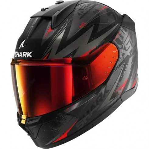 Каска SHARK D-SKWAL 3 BLAST-R Matt Black/Grey/Red