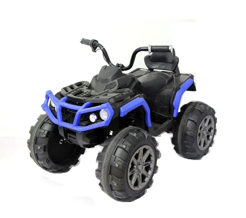 Masina copii ATV electric pentru copii, albastru, 90W, 12V, scaun