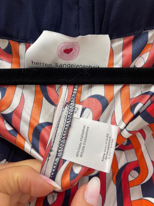 Pantaloni matase naturala marimea L