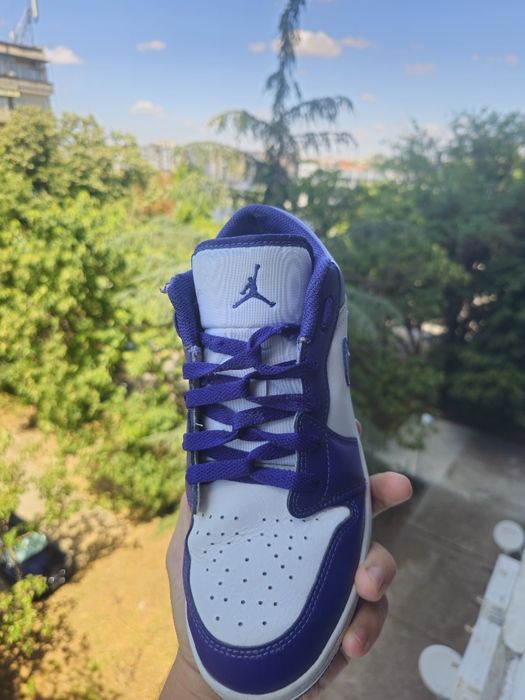 Nike Air Jordan 1 Low Sky J Purple женски/дамски лилави обувки