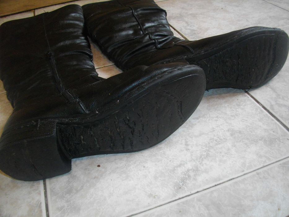 №37-Дамски Дебели Зимни Високи Ботуши-С Вълна-Кожа-Български-LEMAX