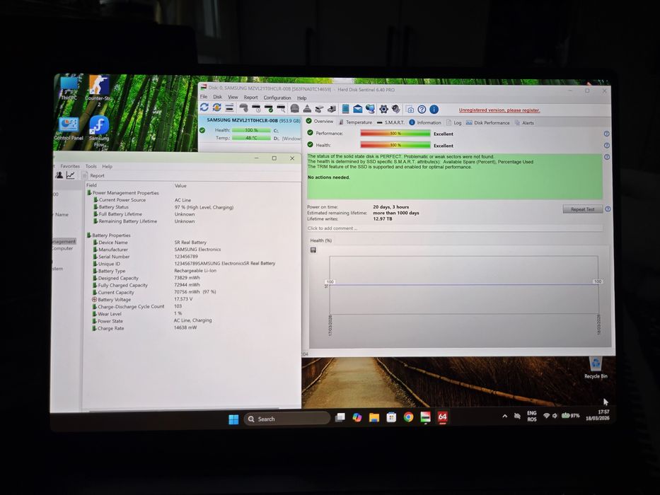 Laptop Samsung galaxy Book 3 / i9 / rtx 4070