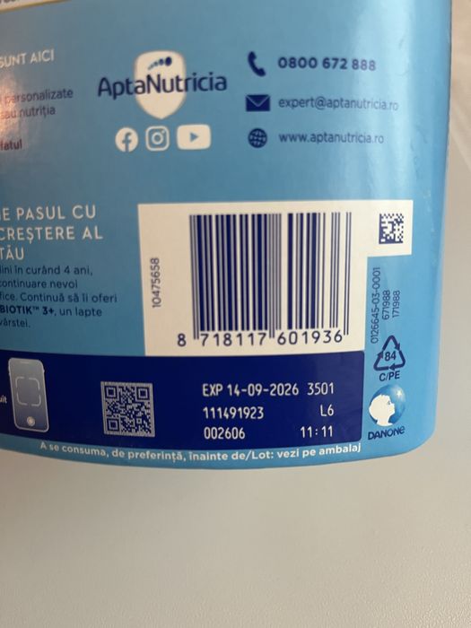 Aptamil Nutri-Biotik 3+ Lapte Praf