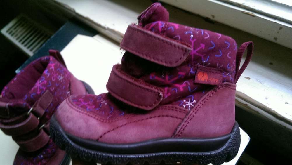 Cizme ghete Elefanten nr. 21, int. 14 cm, piele intoarsa si membranTex