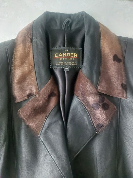 Кожаная куртка-пиджак