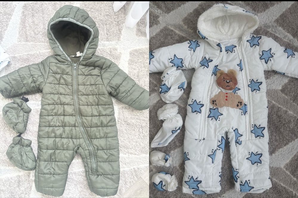 Продаю детские утепленные комбинезоны
