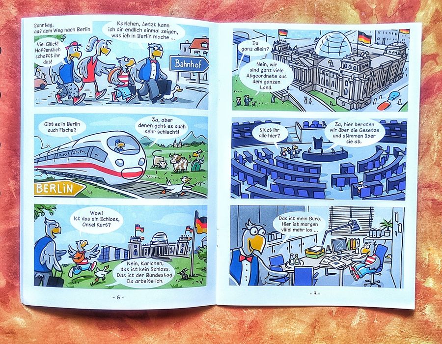 Детские ЕвроКомиксы «Karlchen Adler» на Немецком языке