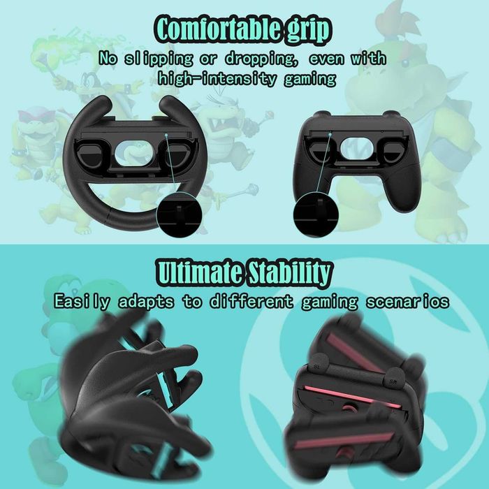 HEYSTOP Manete Joy-Con Switch 2 [Pachet 4],Volane Controler Nintendo