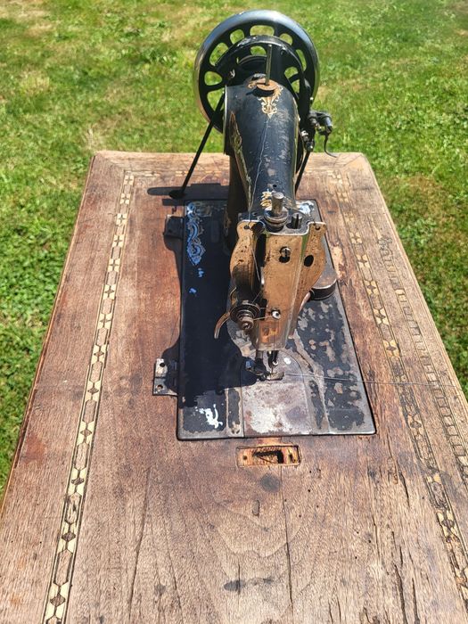 Mașină de cusut Singer serie 1847457,anul 1875