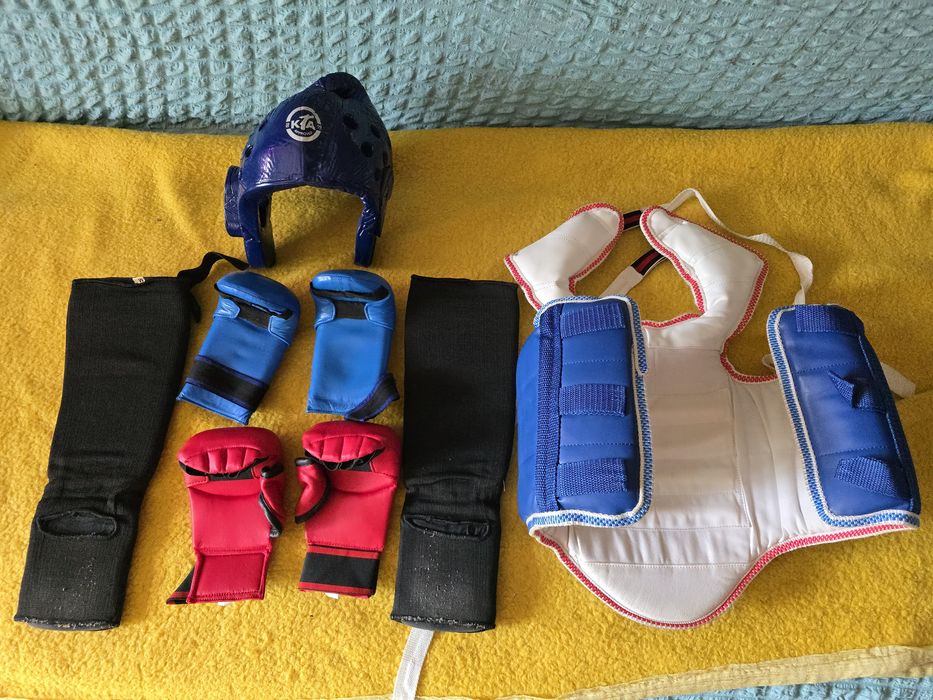 комплект детской защитной экипировки для единоборств  таэквондо мма