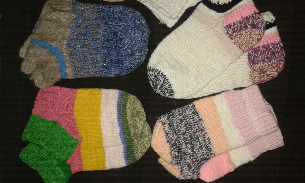 Вязаные носки, варежки  от 800тг