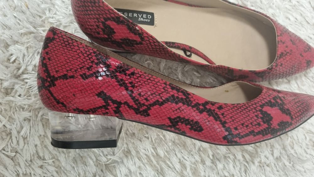 Balerini Reserved 38 rosu/negru animal print