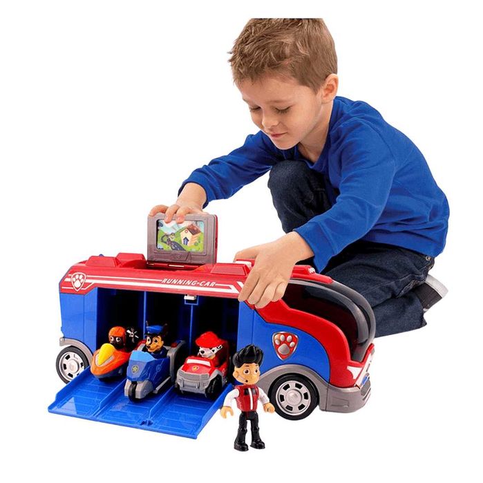 Пес Патрул Камион 40см с Рампa, Звук и Кученца + Райдър