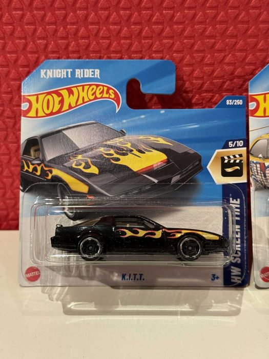 Hot Wheels сет 3 броя – KITT + DeLorean + Plymouth Superbird | нови
