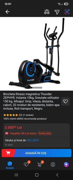 Bicicleta eliptica noua