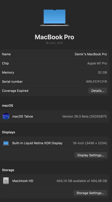 Macbook pro m1 pro 32/512 100% 10 sikl 30 soatgacha yetadi 10/10