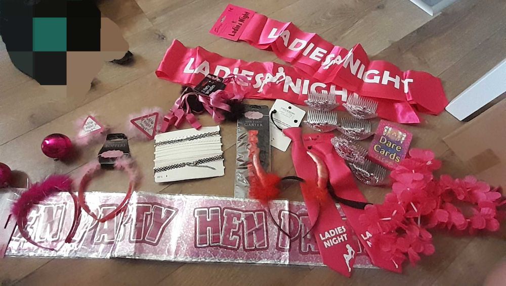 Украса за моминско парти 25лв за всичко