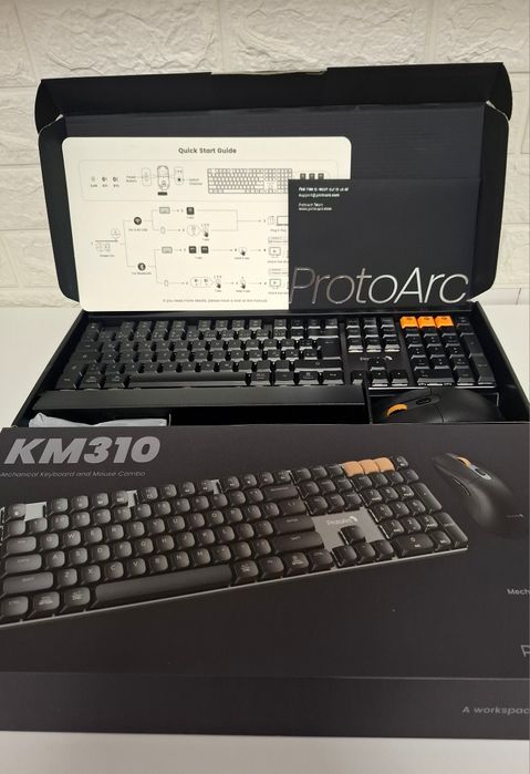 Set mecanic- tastatura și mouse ProtoArc KM310