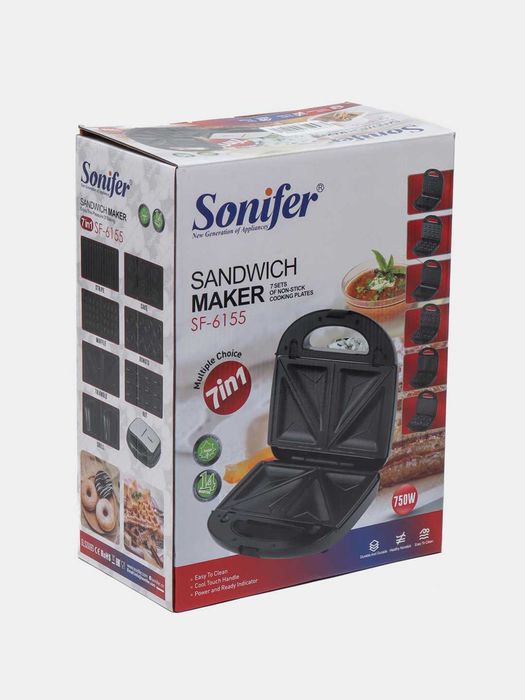 Сэндвичница 7в1 Sonifer SF-6155/Sonifer SF6155 7in1 sendvichnitsa to20