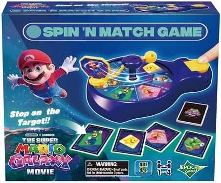 Нова Детска игра Super Mario Spin n Match 3 в 1 за 1-4 играчи Идеален подарък дете играчка