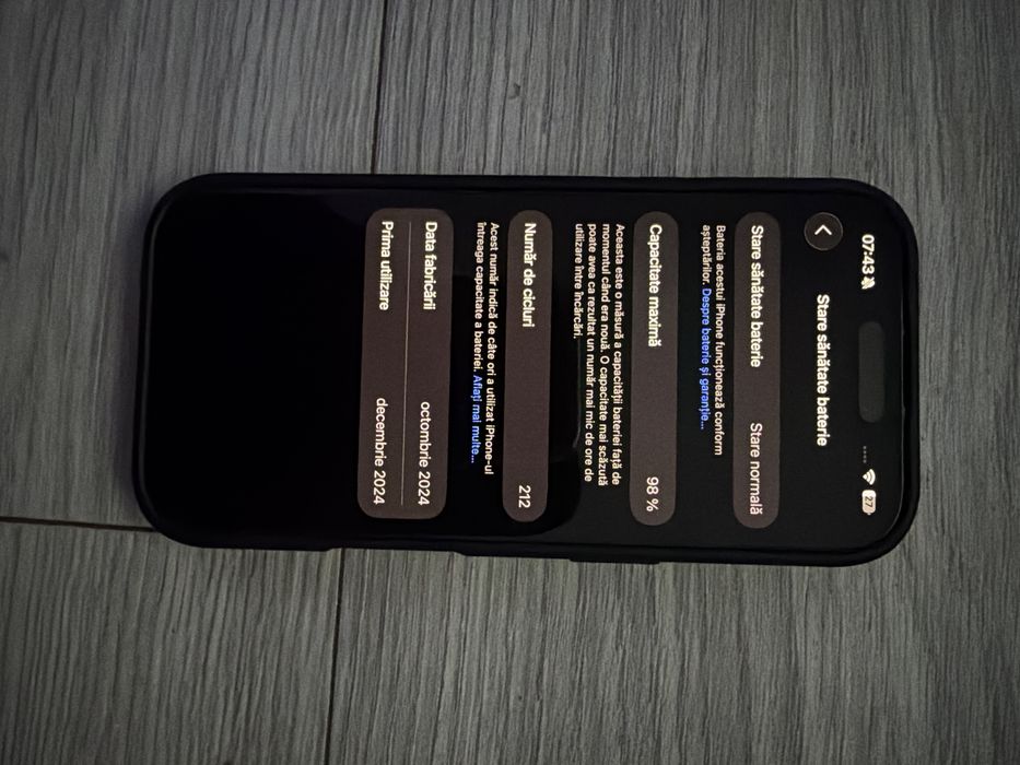 Iphone 16 pro luat anul trecut in decembrie