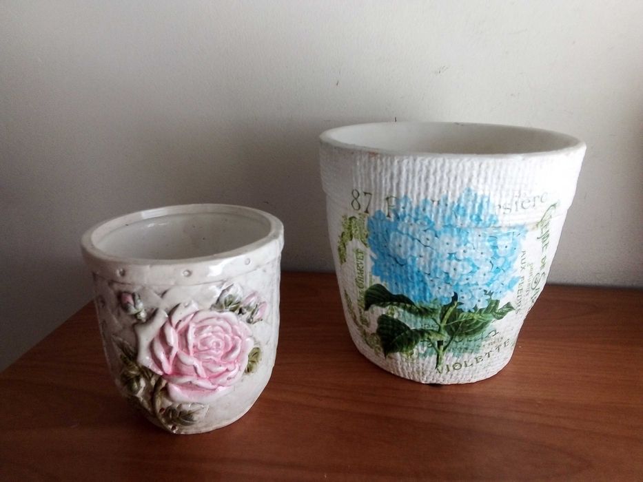 Кашпи, керамика 6 броя