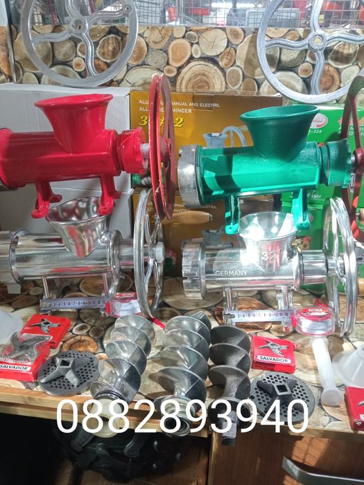 Месомелачка номер-32+Електромотор с стойка 1.5kw/2.2kw