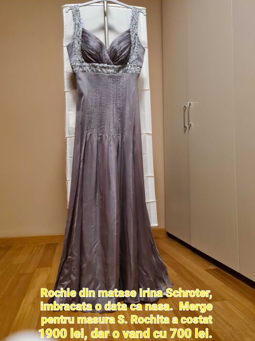 Rochie de seara matase Irina Schroter